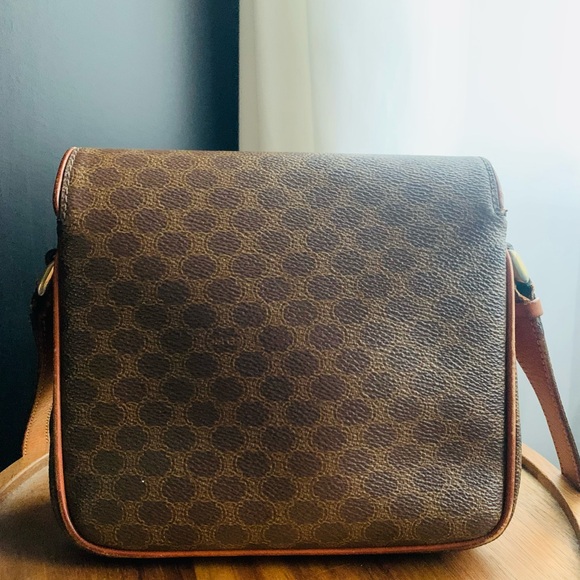 Vintage CELINE Triomphe Macadam Mini Shoulder Bag - Picture 6 of 14